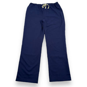 FIGS Technical Collection Mens Pisco Scrub Pants Blue Drawstring Medical L